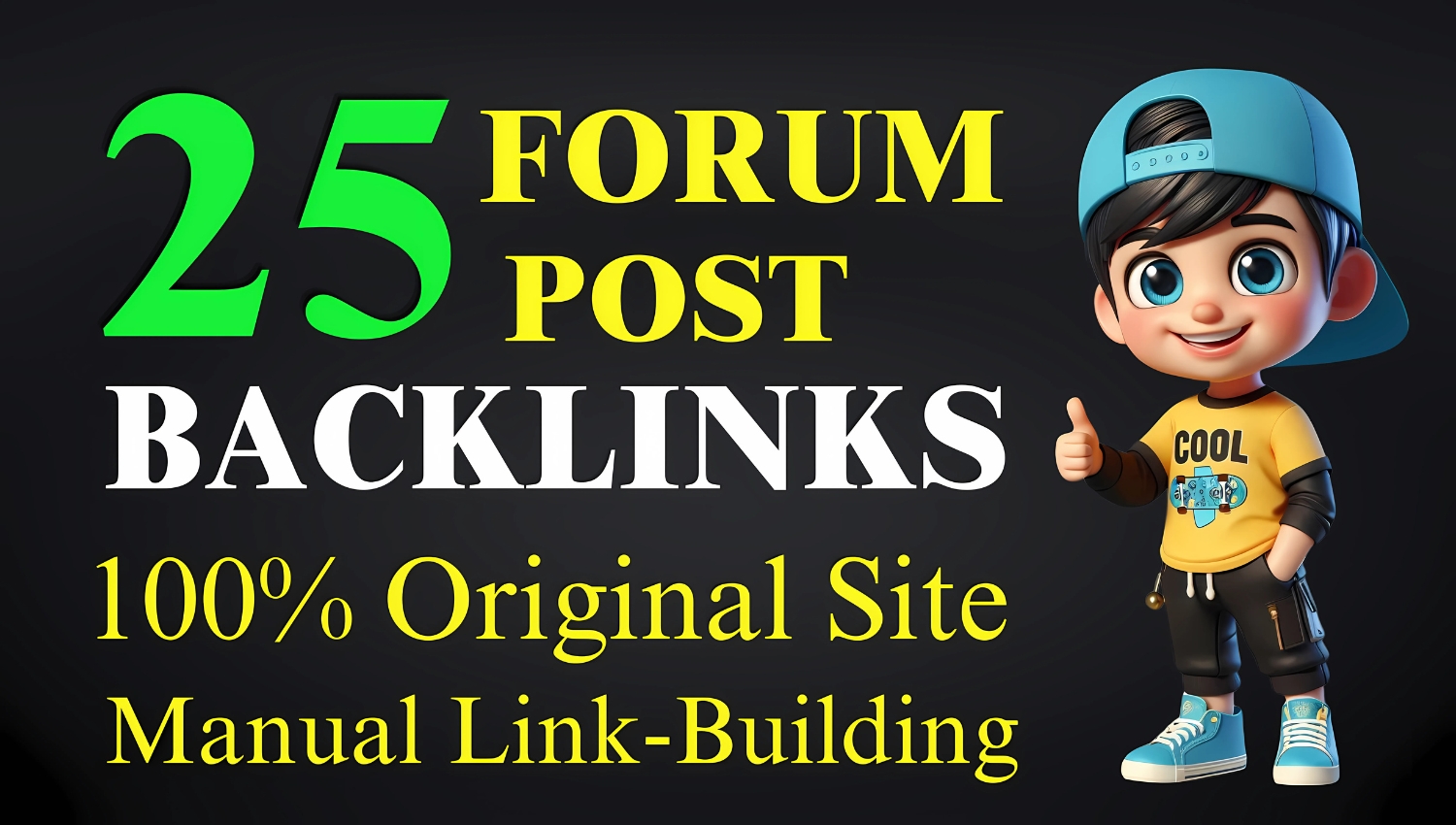 Get 100% original 25 Manual Forum Post Backlinks for SEO - High-Quality Links to Boost Rankings