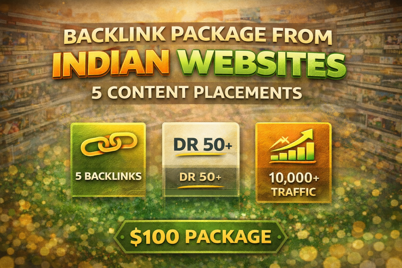 Backlink Package from Indian Websites &ndash; 5 Content Placements