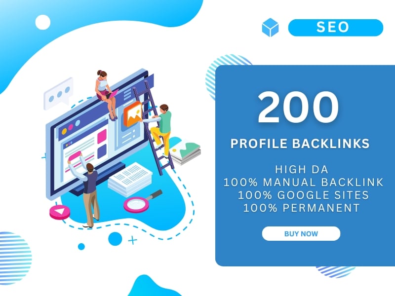 200 high authority SEO profile backlinks manually wit...