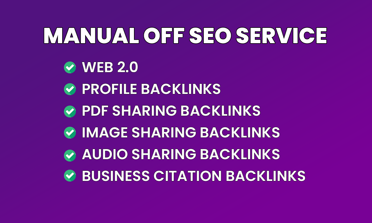 100+ high quality dofollow link building off page SEO backlinks for google top