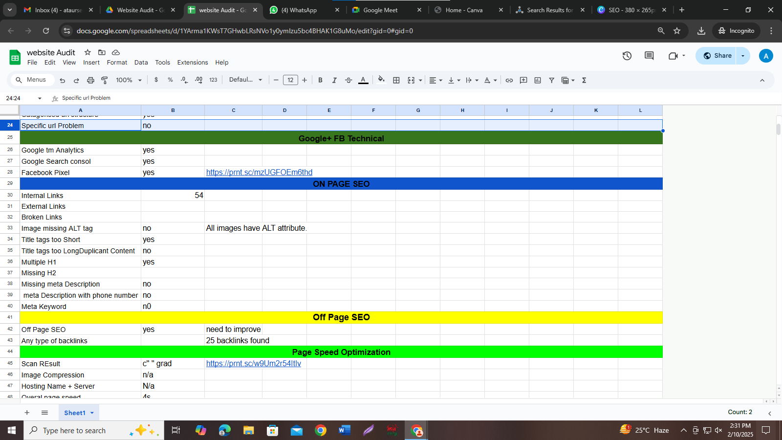 Comprehensive SEO Website Audit & Actionable Insights to Boost Your Rankings and Competitive Edge