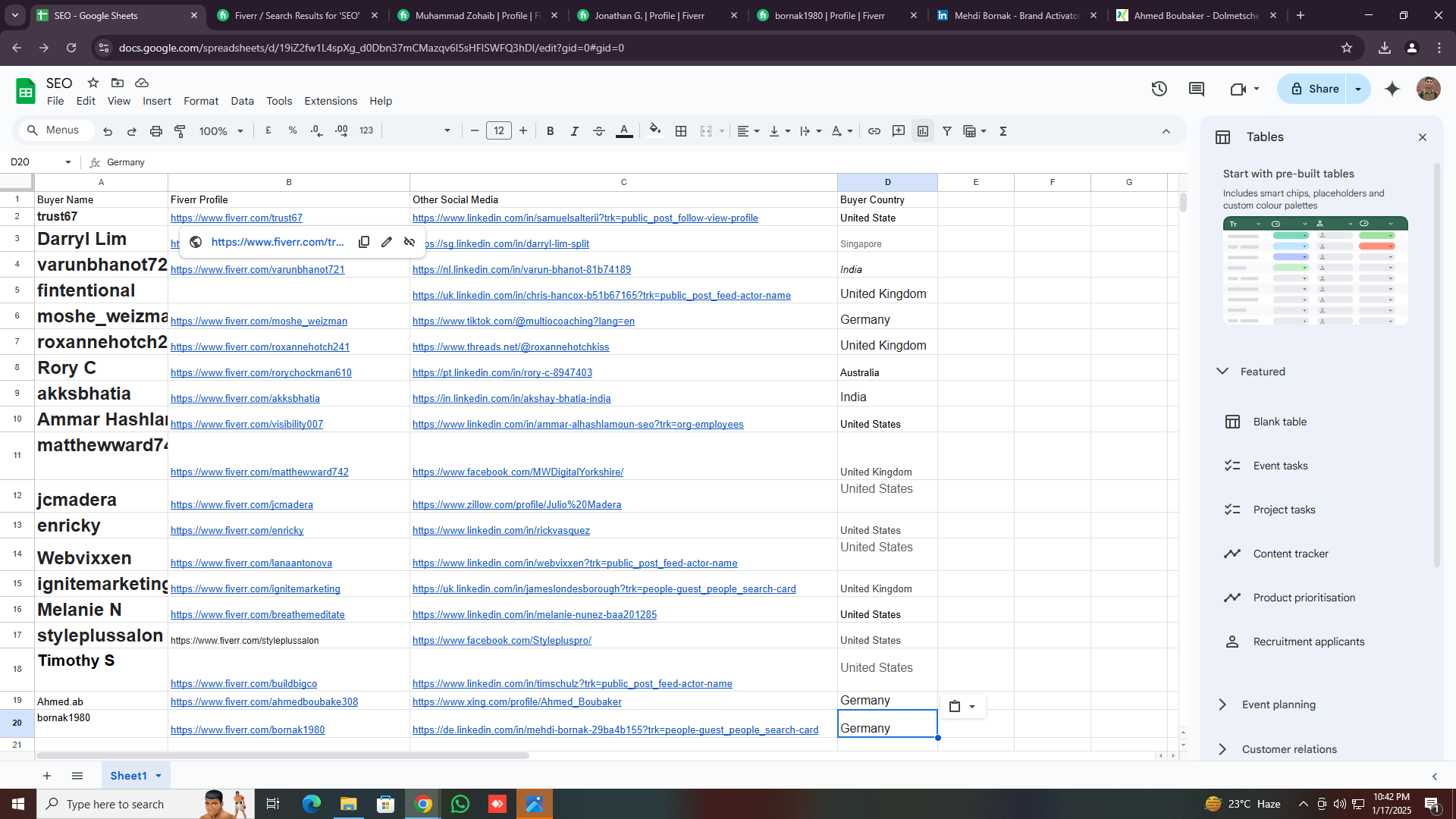 I will do targeted b2b lead generation, LinkedIn prospect, list building, and lead list