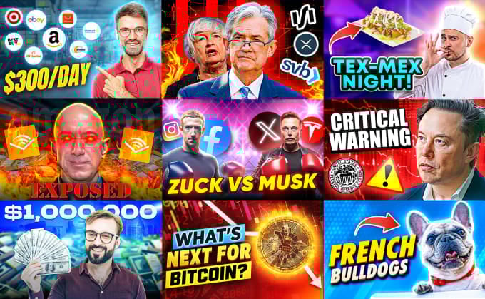 I will create an eye-catching and highly engaging YouTube thumbnail for you.