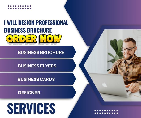 Professional Business Brochure In Your Hand