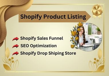 I will do Shopify product listing, upload, and data entry Expert.