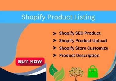I will do Shopify product listing, upload, and data entry Expert.