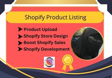 I will do Shopify product listing & SEO