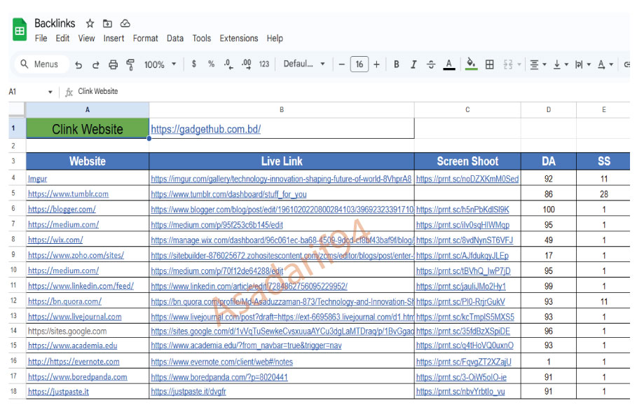 I will create 100 high-quality Web 2.0 backlinks website's ranking