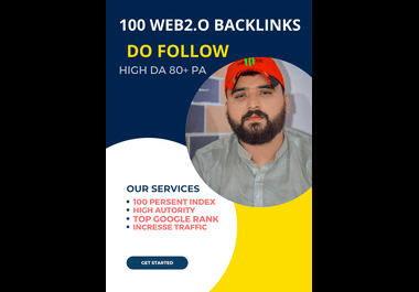 Build 100 web 2.O Backlinks on high Authority website...