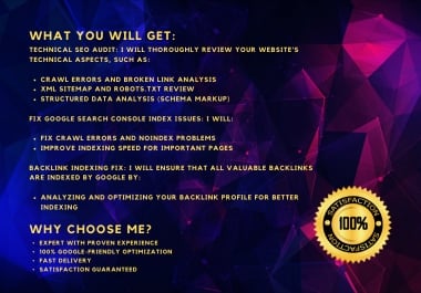 I Will Do SEO Audit and Fix Google Search Console Index and Backlink Indexing