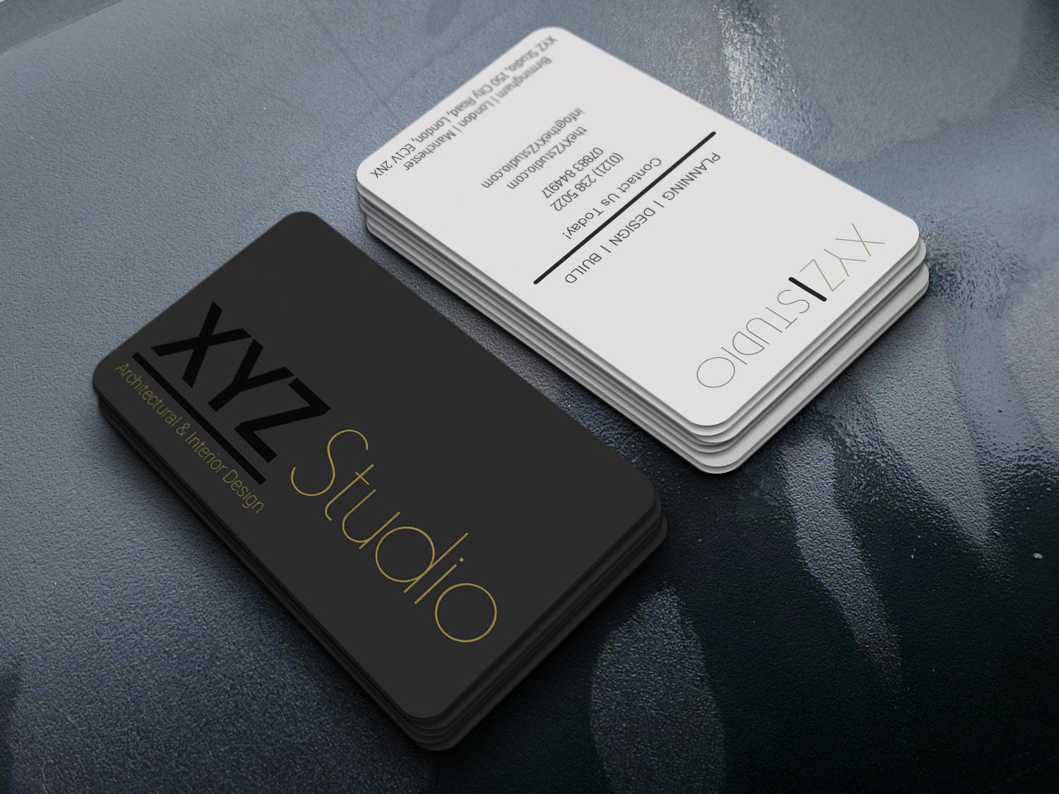 I will do simple modern business cards business card design