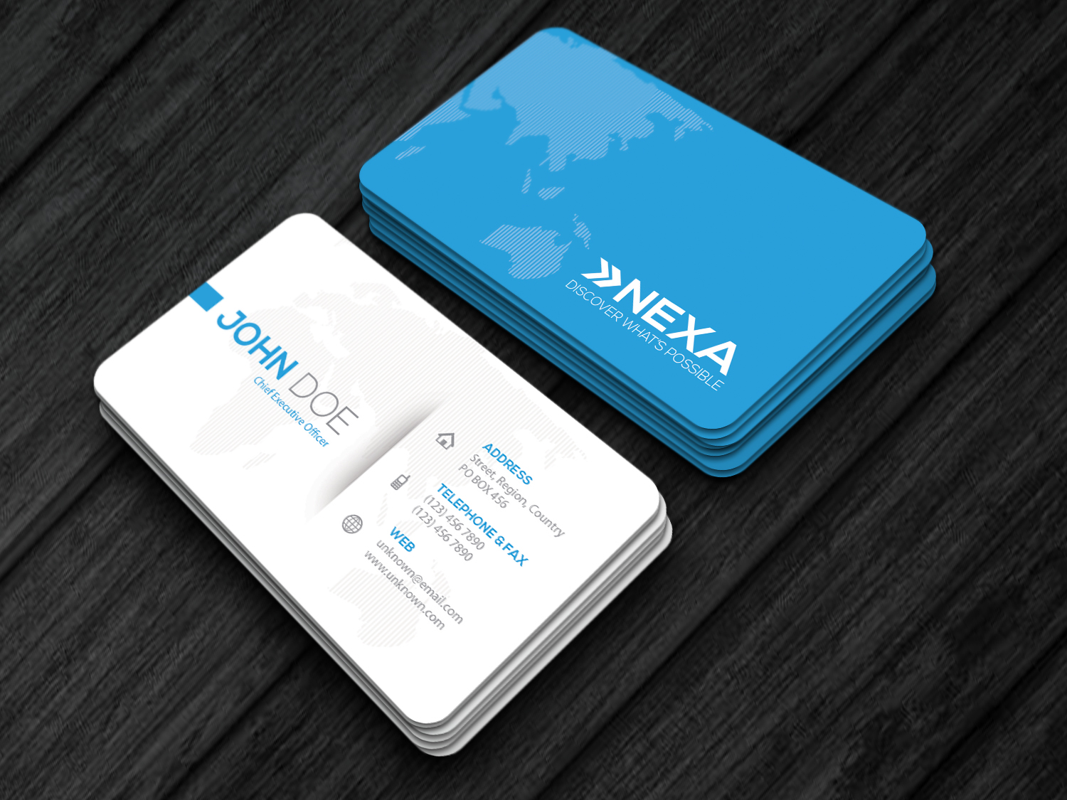 I will do simple modern business cards business card design
