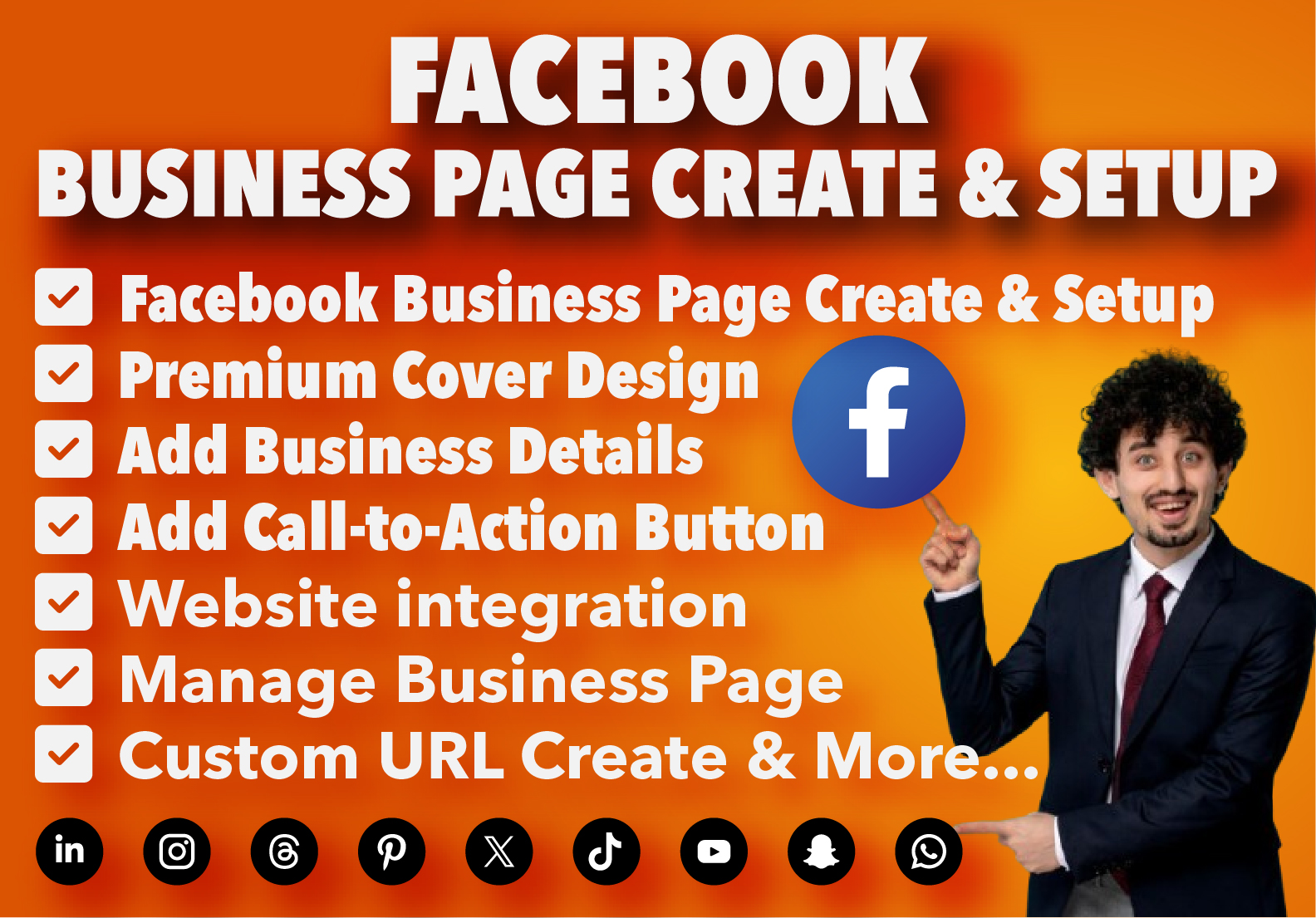 I will design and set up a meta business profile for your brand