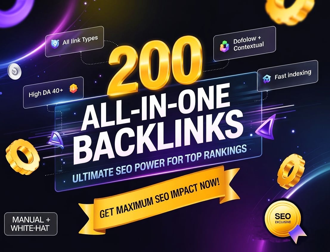 Premium 200 All In One White Hat Backlinks Complete SEO Link Building Solution