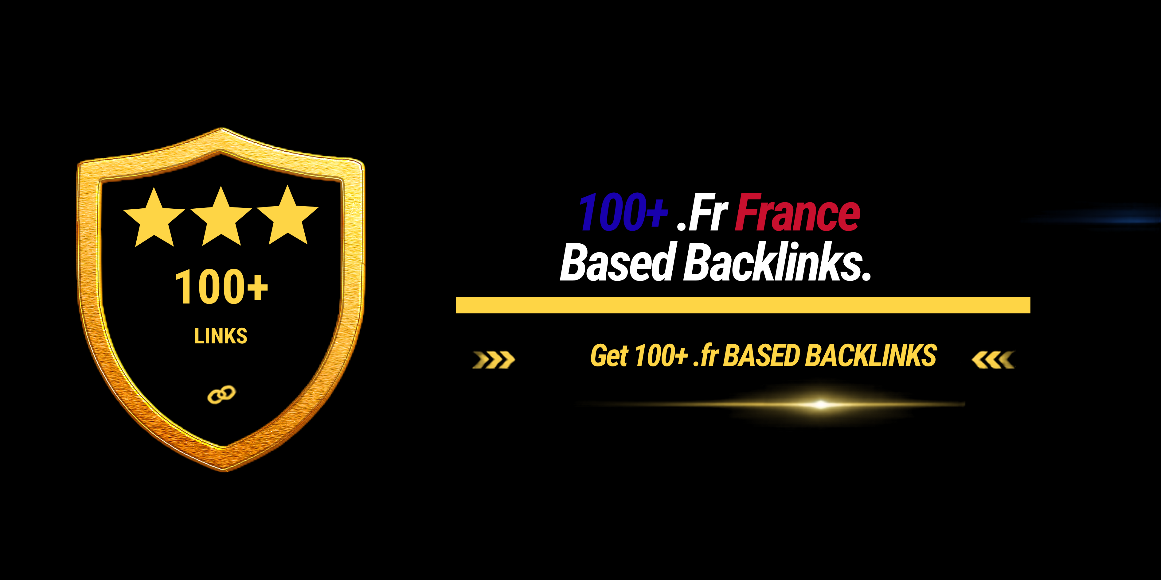 Get 100+ .fr France based domains backlinks 