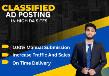I will Manually create 250+ High Quality Classified A...