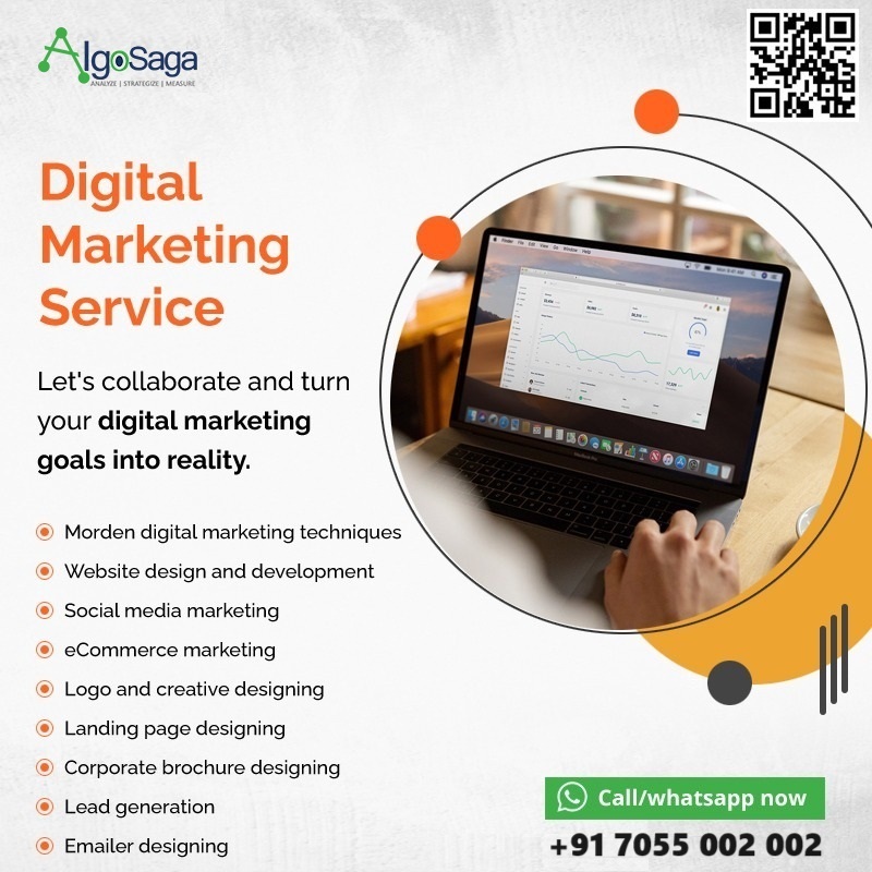 Digital Marketing Service from AlgoSaga ensuring growth and visibility of your brand and business. 