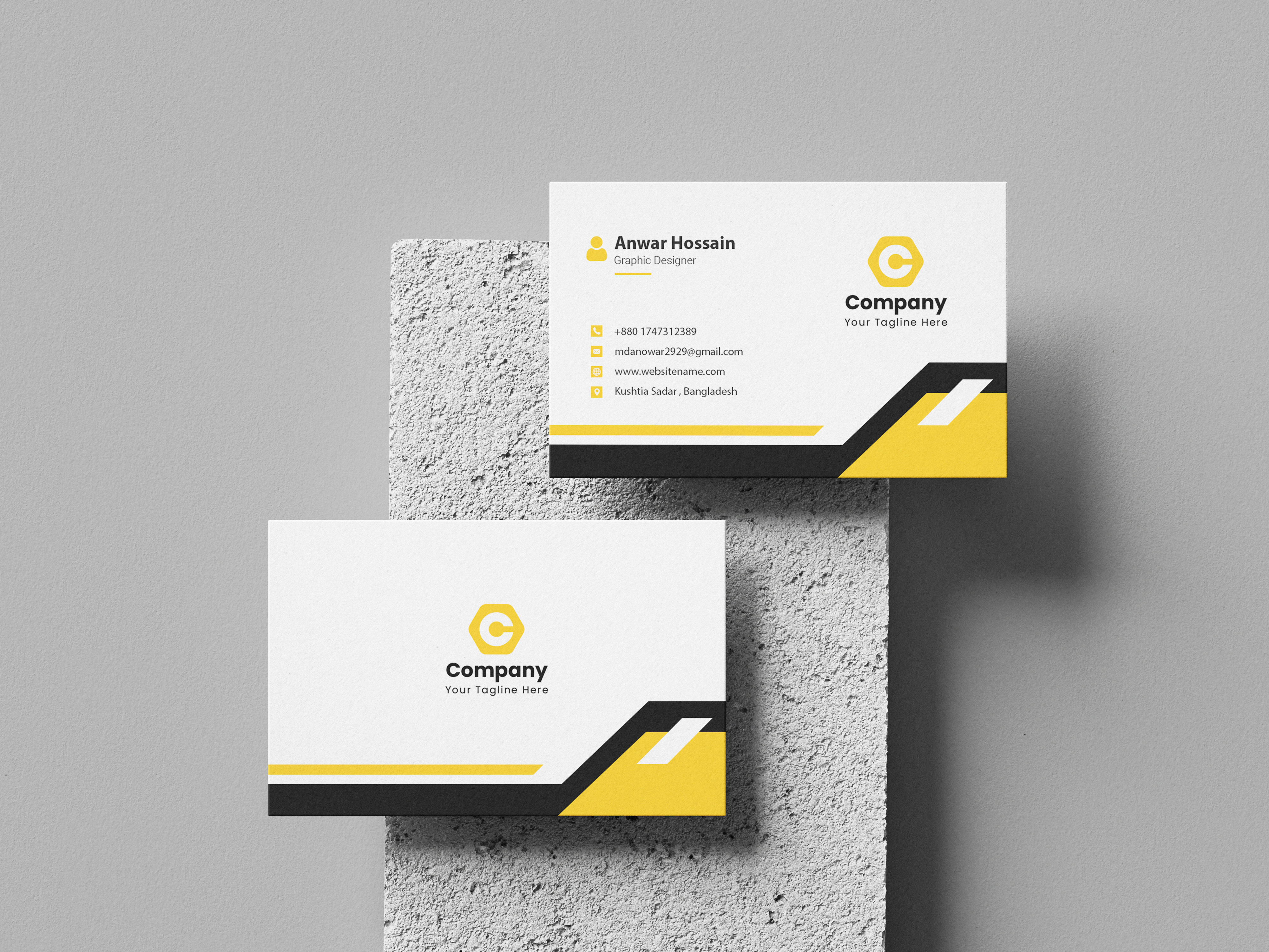 I Will Design a Professional, Modern Business Card with Free Mockup & Print-Ready Files
