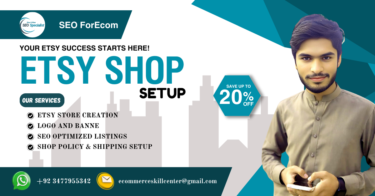 I will create a professional Etsy store Setup with SEO optimization