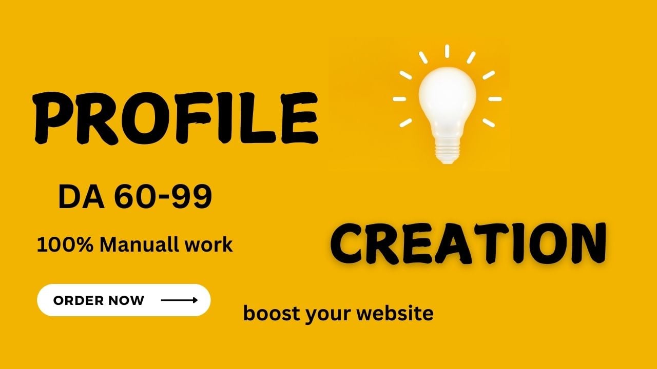 120 Profile creation /pr9 Backlinks High DA PA websites for SEO