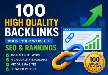 I Will Build 100 SEO Backlinks to Improve Your Website&rsquo;s Link