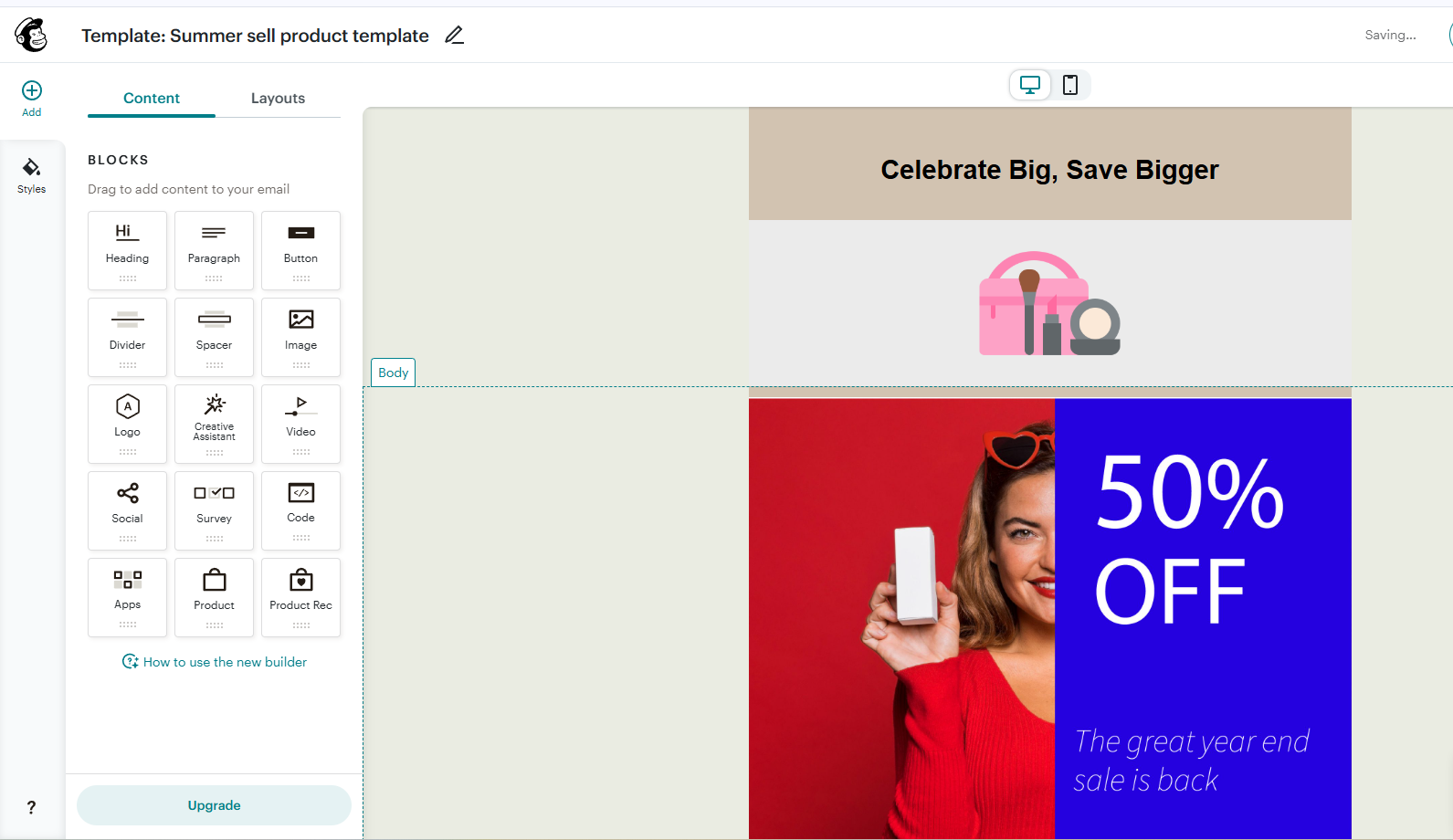 High-Conversion Email Template Design for Marketing Campaigns