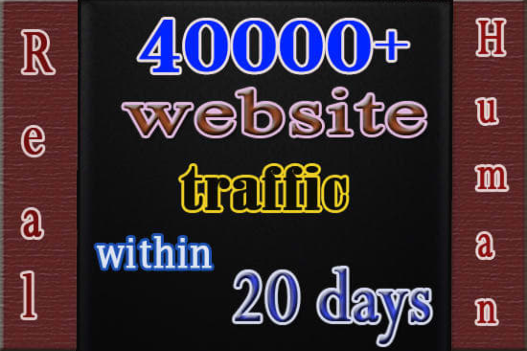 I will drive real 40k website, usa traffic, visitors