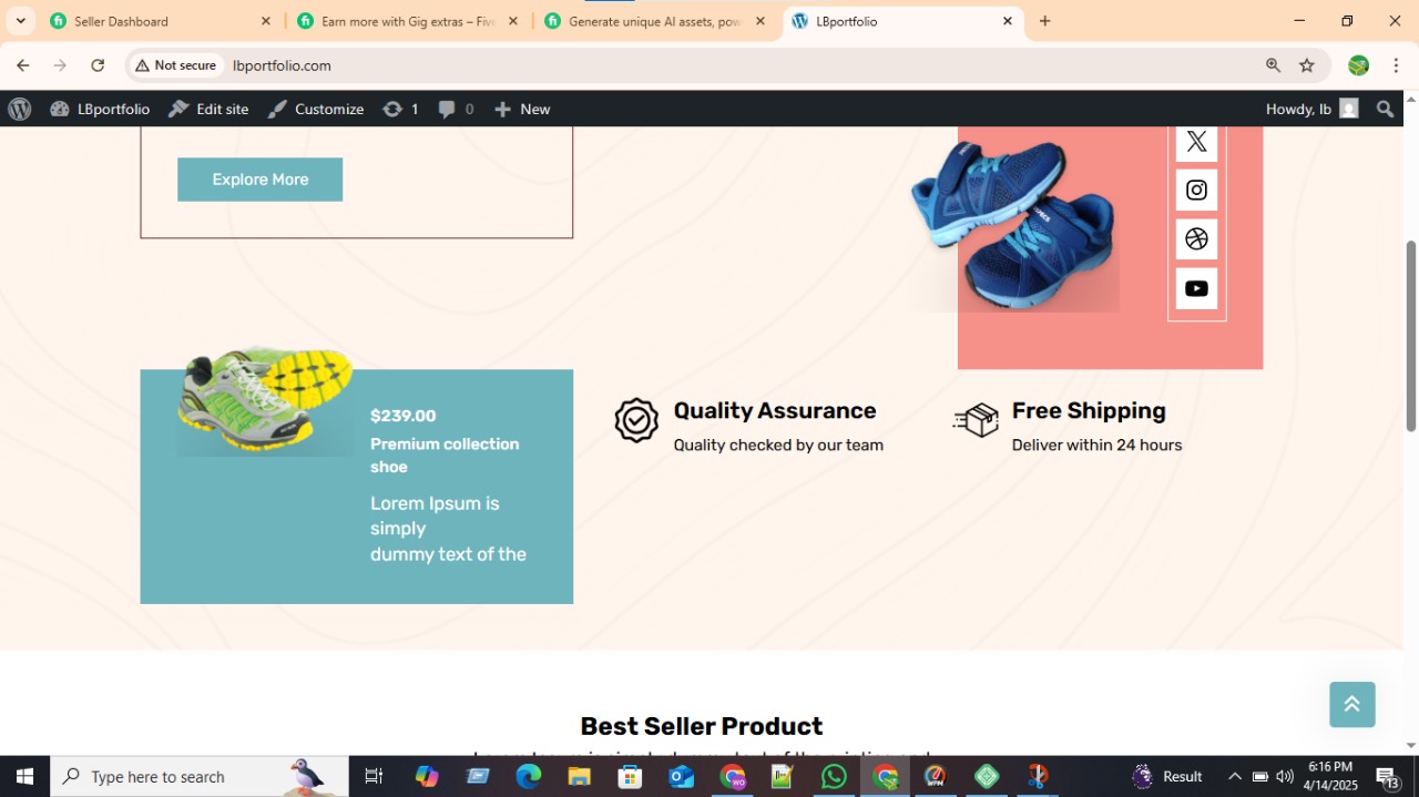 I Will desing a modern and responsive WordPress Website
