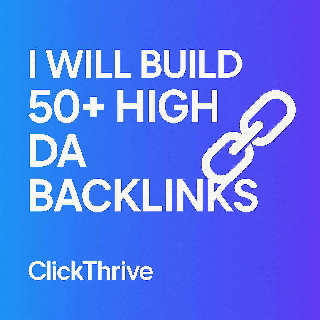 I will build 50+ high DA profile backlinks from trusted websites manually