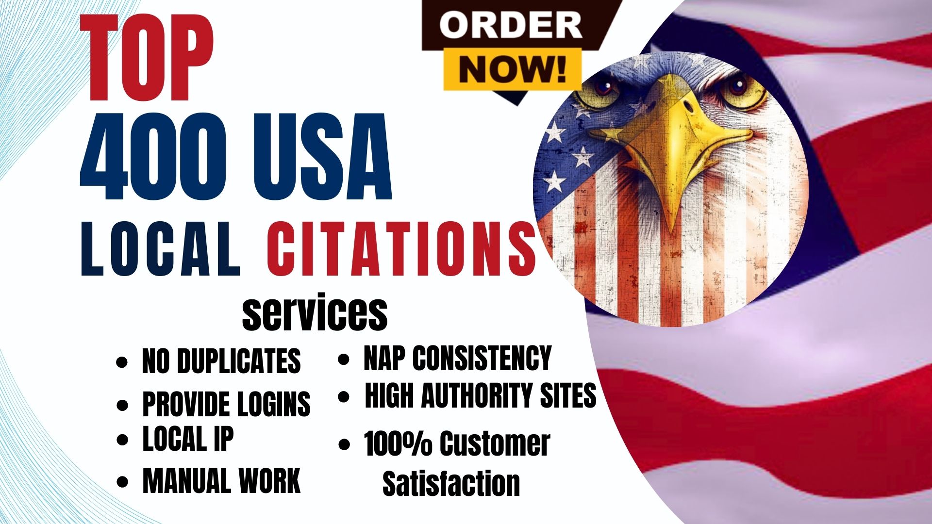 I will create 400 USA local citations to boost your local SEO and google ranking