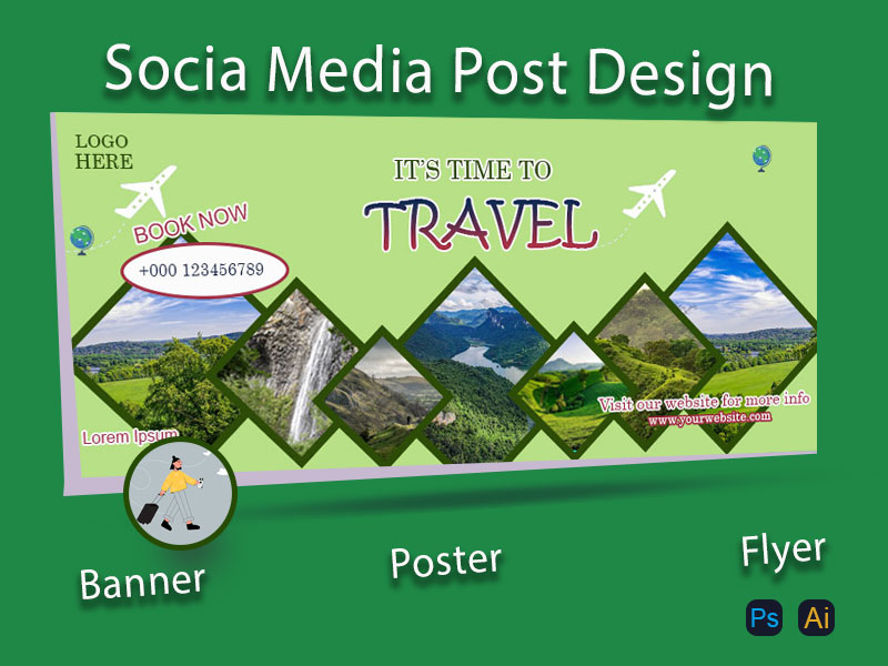 I will design modern Facebook covers, social media headers, and banners.