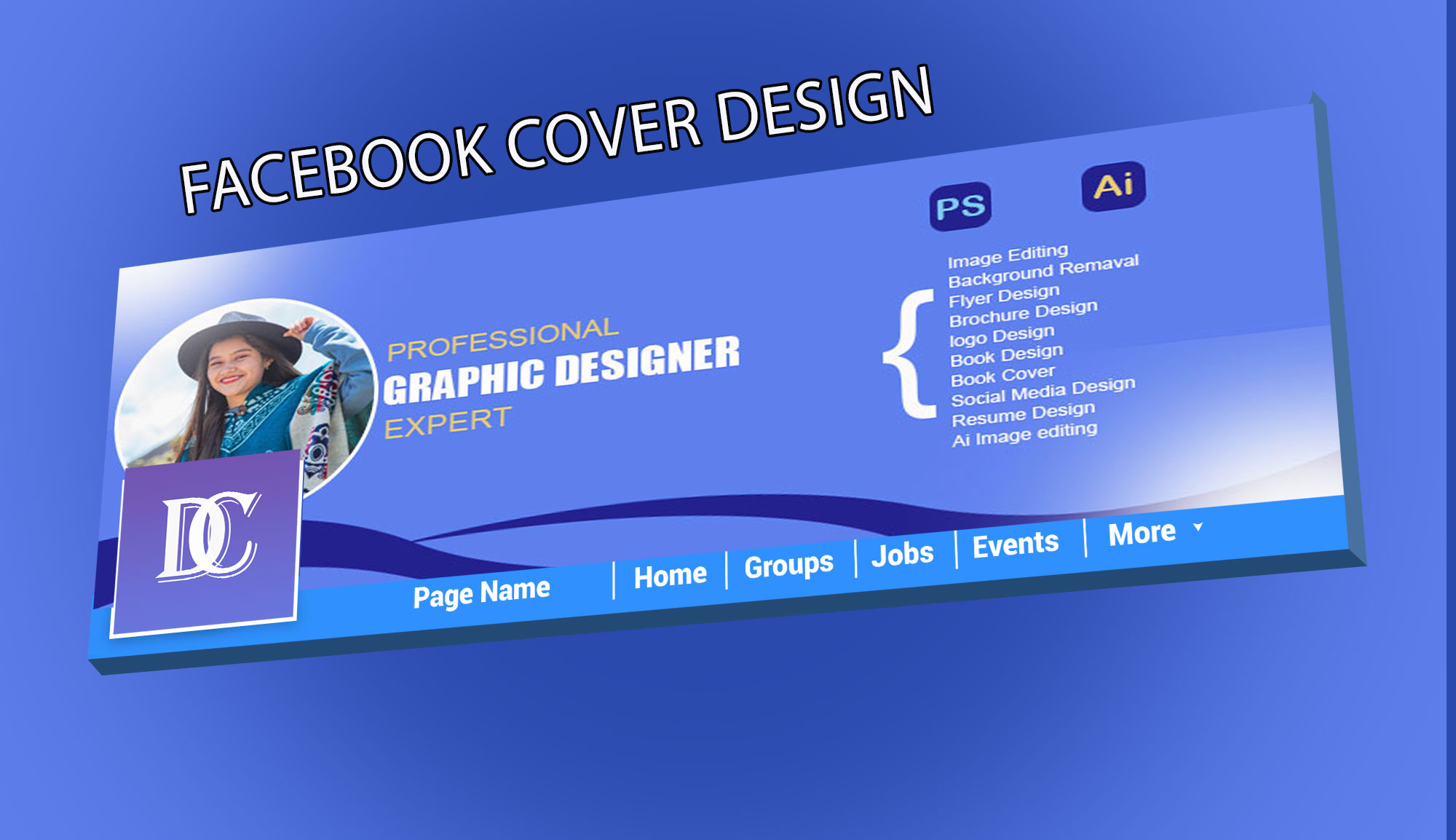 I will design modern Facebook covers, social media headers, and banners.