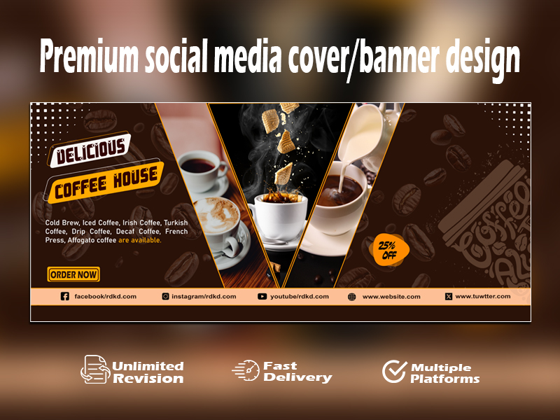 I will create premium social media cover/banner design