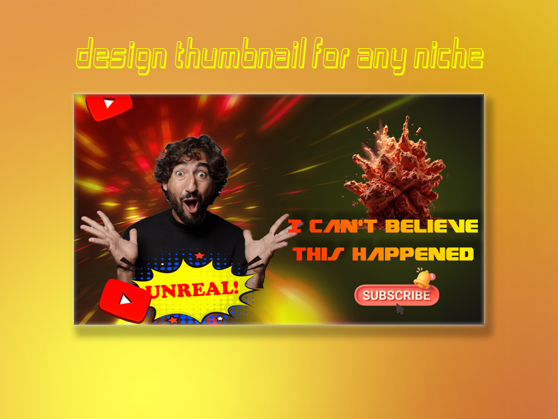 I will make Eye Catching Thumbnail Design to Skyrocket Your Reach on Youtube