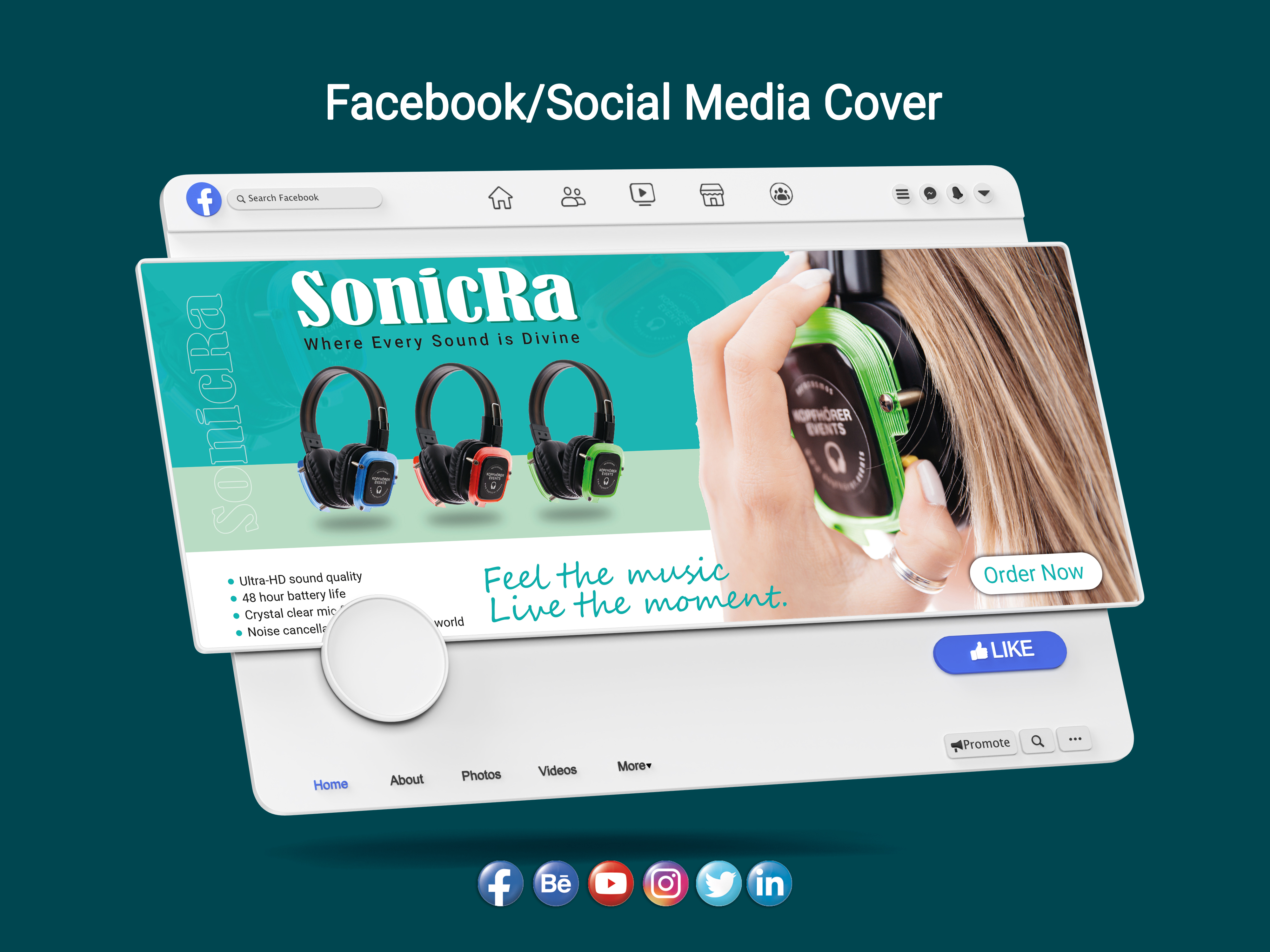 I Will Design Creative Social Media Covers for Your Brand