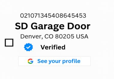 I help with Google Business profile verification and listing