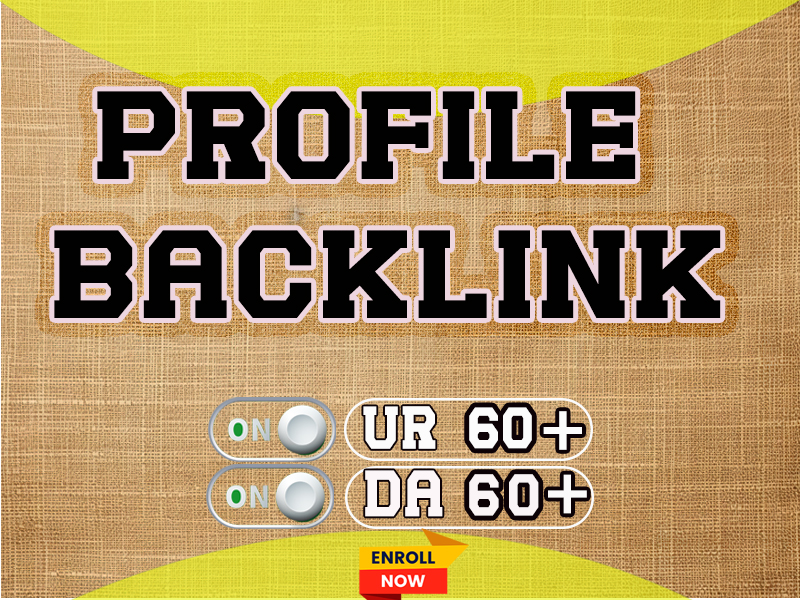 I will create authority profile backlinks to your website SEO ranking
