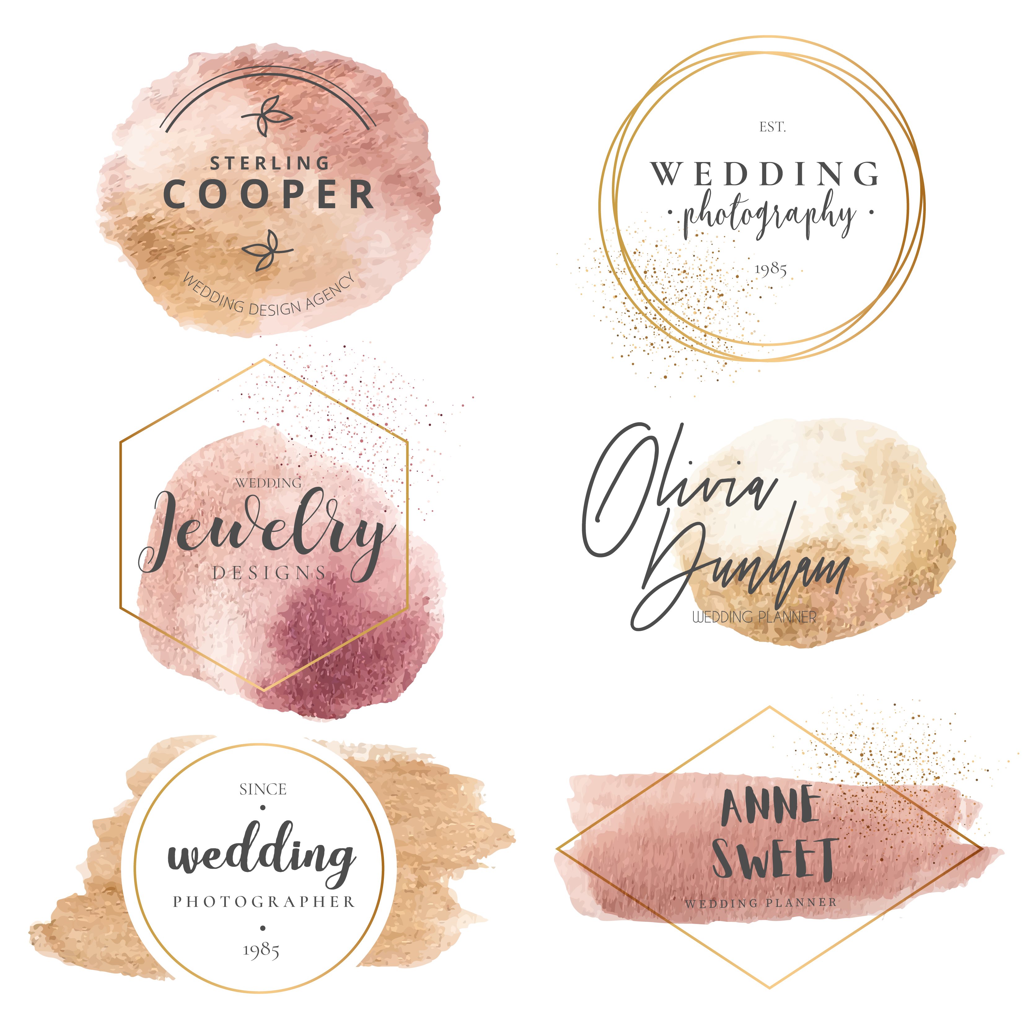 I will design 2 watercolor or floral style logo in 24 hours