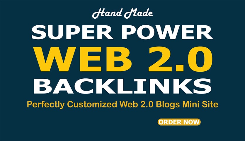 I Will Build 50 Powerful Web 2.0 Backlinks for SEO Ranking