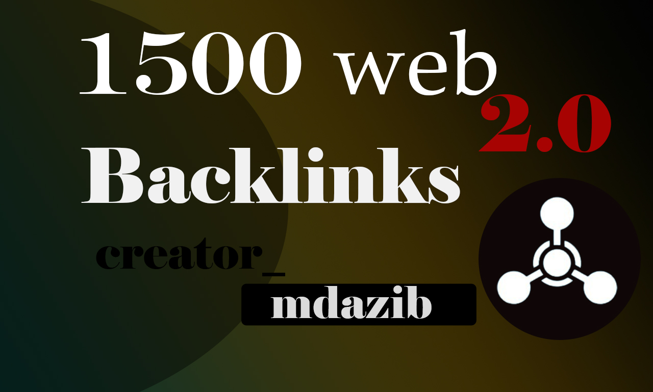 I Will Be your professional web2.0 Backlinks service man 