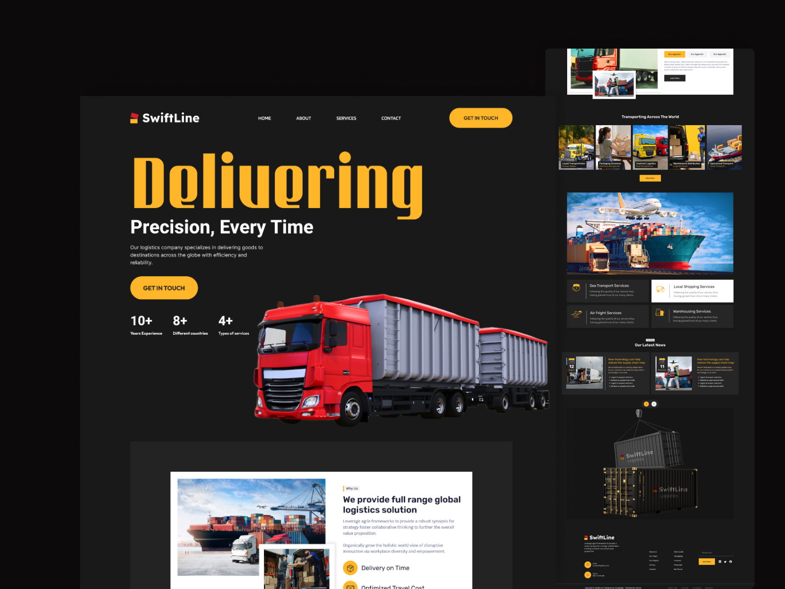 Modern Clean & Responsive Landing Page Design in Figma