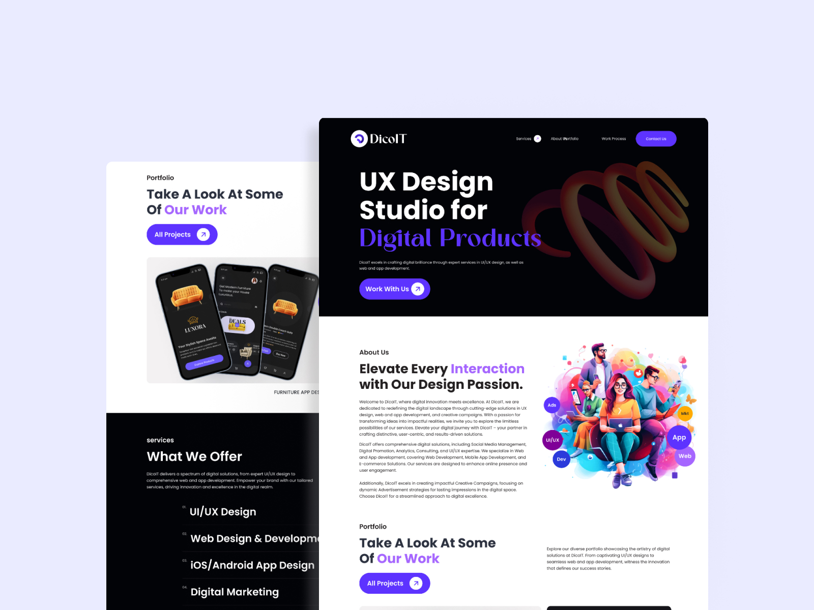 Modern Clean & Responsive Landing Page Design in Figma