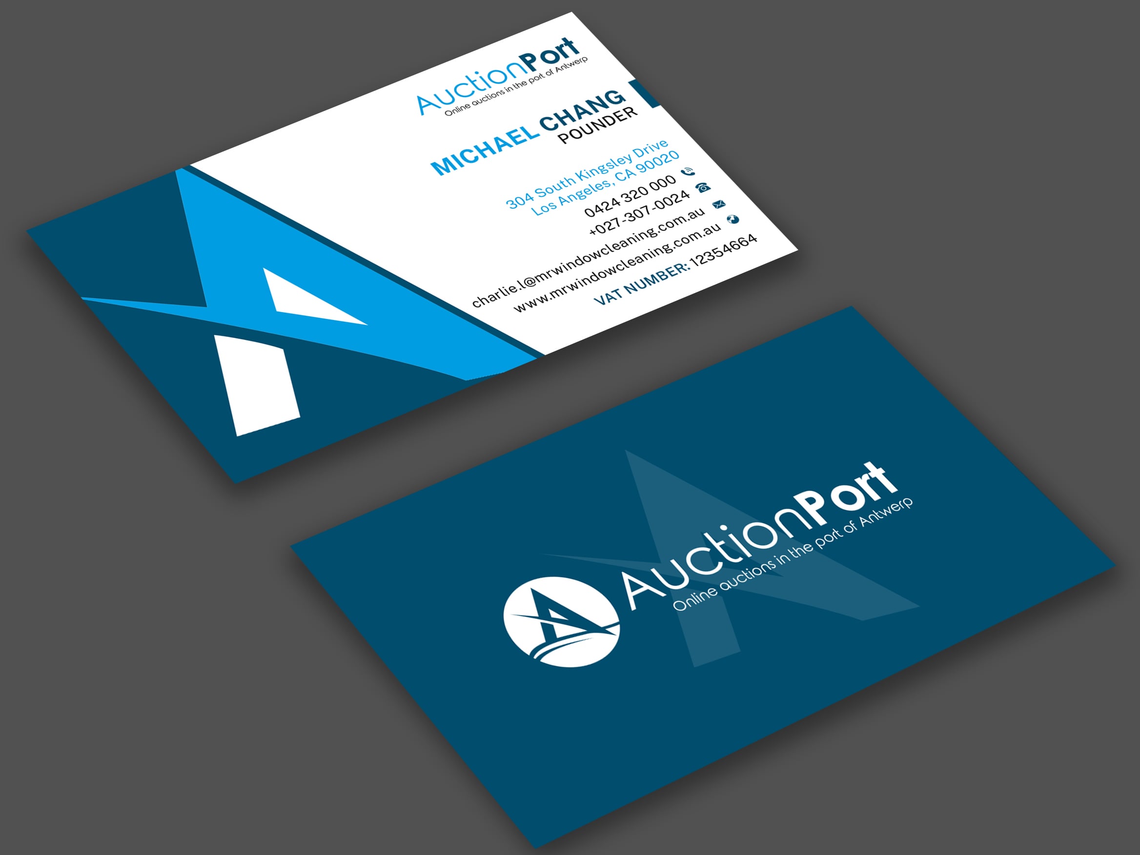 modern and minimalist business card design