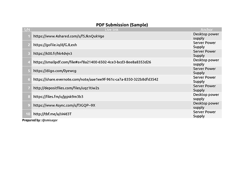 I will do 50 PDF Backlinks for your SEO