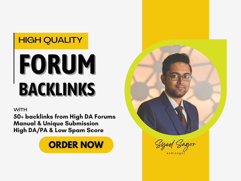 I will manually create 50 genuine, high authority forum backlinks