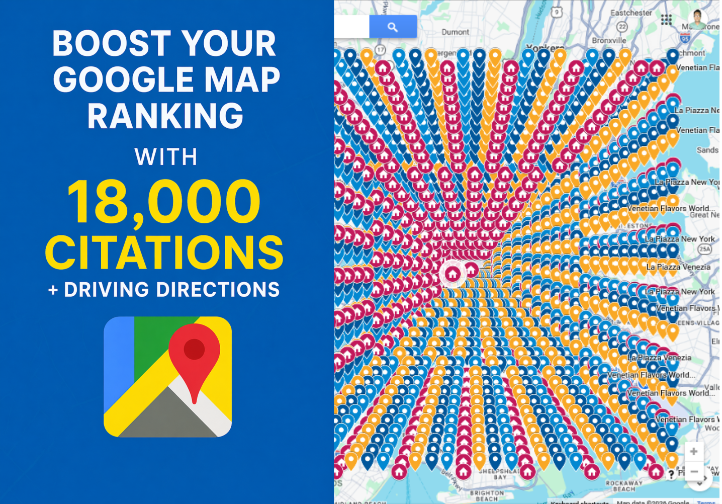Boost Your Google Map Ranking with 18000 Google Map Citations + 10 Driving Directions