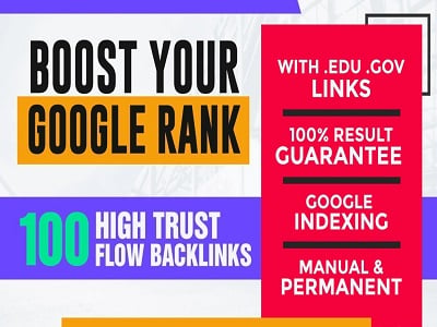 I will Build 100 Manual 60 to 100 DA high authority white hat SEO Backlinks