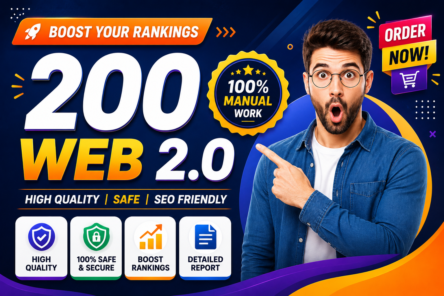I Will Build 200 Manual Web 2.0 SEO Links for Your Website