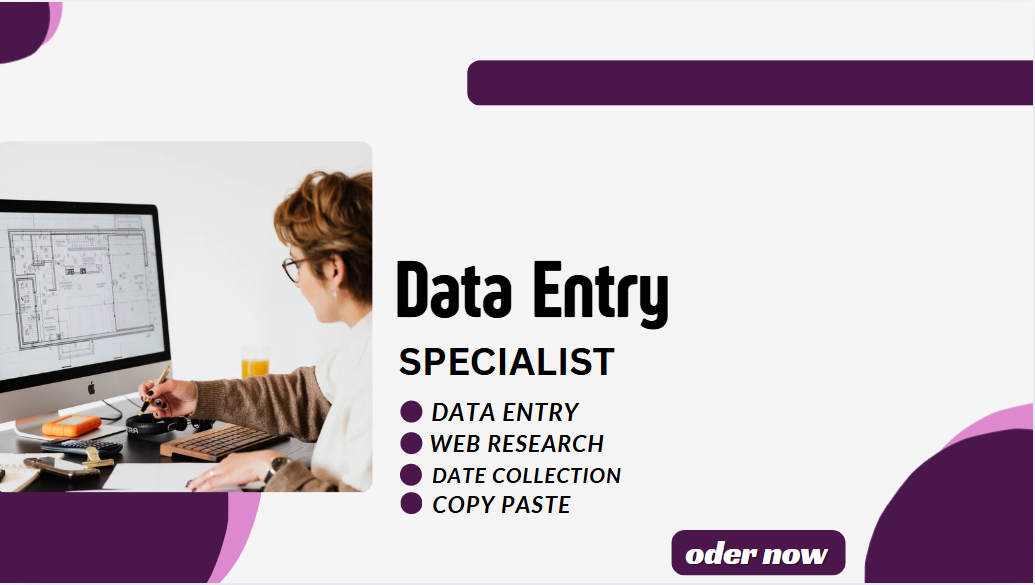 I Will Do Fast and Accurate Data Entry, Copy Paste and Web Research