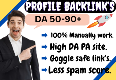 Profile Backlinks Service 75 Manual High-Authority Ba...